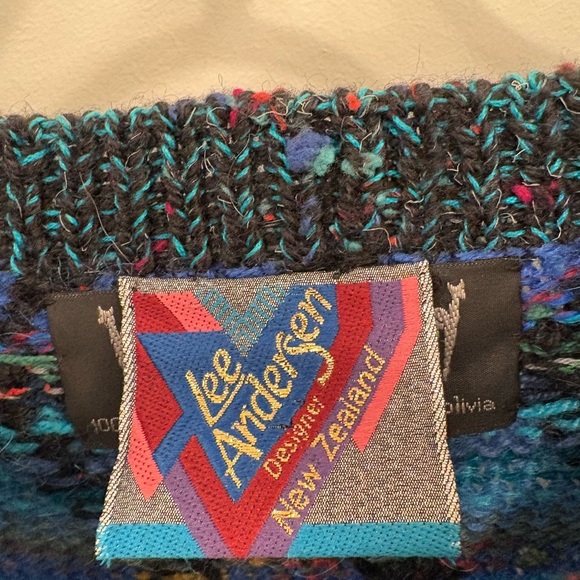 Vintage Lee Andersen Roymar Knit Alpaca Coogi Style Sweater Size Large - Picture 2 of 15